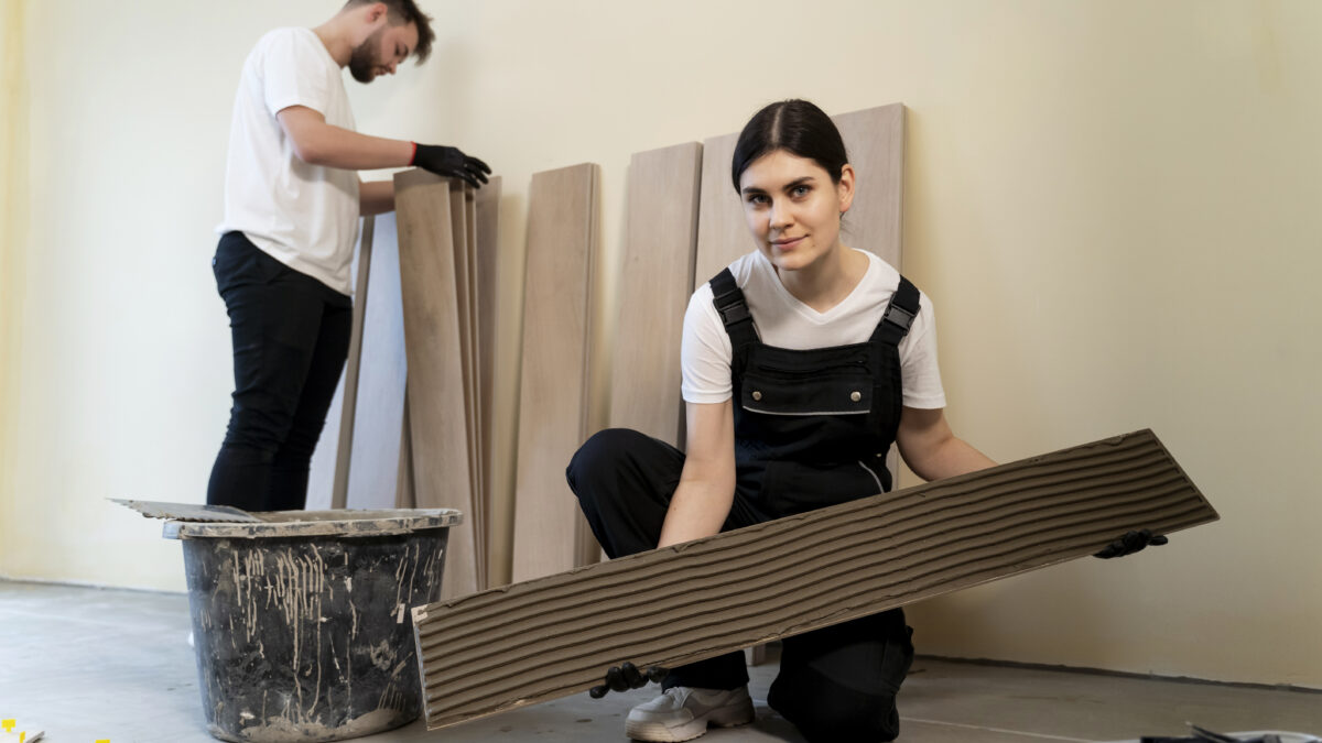Tiles fixing services