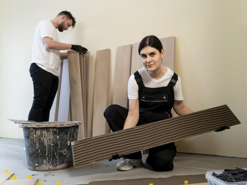 Tiles fixing services